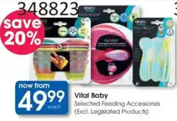 Clicks Vital Baby Selected Feeding Accessories offer