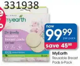 Clicks MyEarth Reusable Breast Pads offer