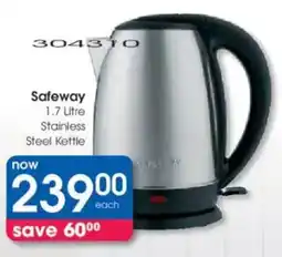 Clicks Safeway Stainless Steel Kettle offer