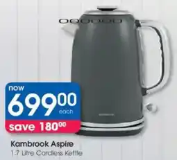 Clicks Kambrook Aspire Cordless Kettle offer
