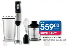 Clicks Kambrook Aspire 800 Watt Stick Blender Set offer