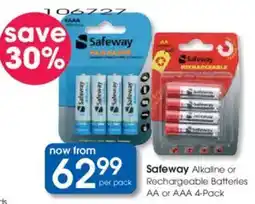 Clicks Safeway Alkaline or AA or AAA offer