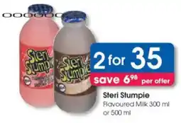 Clicks Steri Stumpie Flavoured Milk offer