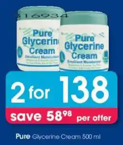 Clicks Pure Glycerine Cream offer