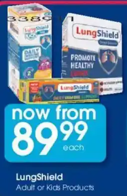 Clicks LungShield Adult or Kids Products offer