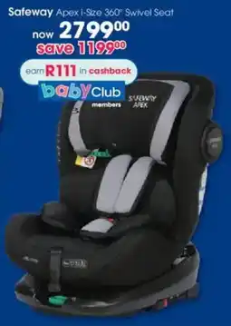 Clicks Safeway Apex i-Size 360° Swivel Seat offer