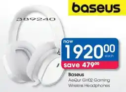 Clicks Baseus AeQur GH02 Gaming Wireless Headphones offer