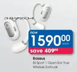 Clicks Baseus Eli Sport 1 Open-Ear True Wireless Earbuds offer