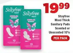 OK Express Stayfree Maxi Thick Sanitary Pads Scented or Unscented offer