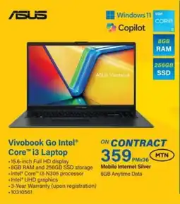 Incredible Connection ASUS Vivobook Go Intel Core i3 Laptop offer