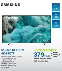 Incredible Connection Samsung 55-inch QLED TV 4K-55Q7F offer
