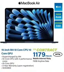Incredible Connection MacBook Air 15-inch M4 10 Core CPU 10 Core GPU offer