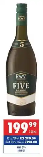 Ultra Liquors Kwv 5yo brandy offer