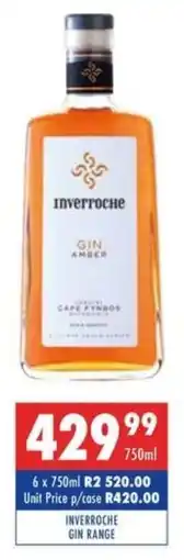 Ultra Liquors Inverroche gin range offer