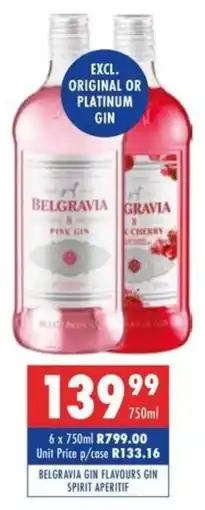Ultra Liquors Belgravia gin flavours gin spirit aperitif offer