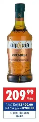 Ultra Liquors Klipdrift premium brandy offer