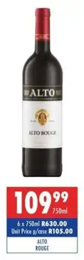 Ultra Liquors Alto rouge offer