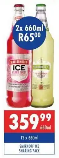 Ultra Liquors Smirnoff ice sharing pack offer