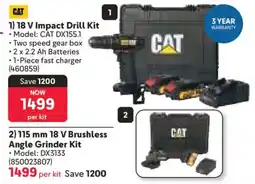 Makro CAT 18 V Impact Drill Kit offer