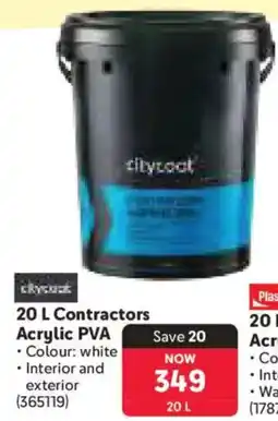 Makro Citycoat Contractors Acrylic PVA offer