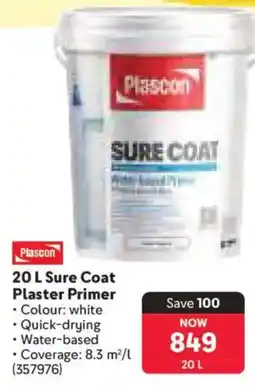 Makro Plascon Sure Coat Plaster Primer offer