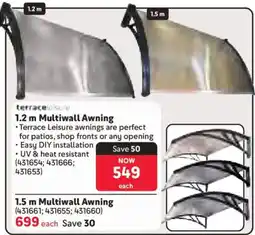 Makro Terrace Leisure Multiwall Awning offer