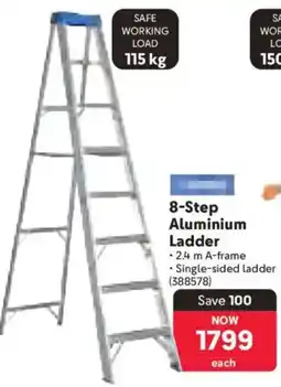 Makro 8-Step Aluminium Ladder offer