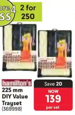 Makro Hamilton's DIY Value Trayset offer