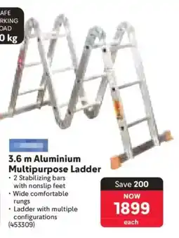 Makro Aluminium Multipurpose Ladder offer