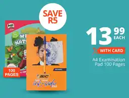 Checkers A4 Examination Pad 100 Pages offer