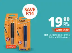 Checkers Bic Clic Ballpoint Pens All Variants offer