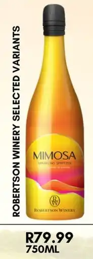 Prestons Robertson Winery offer