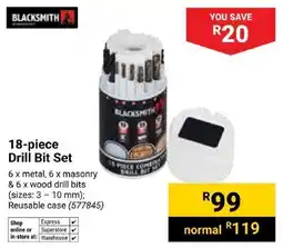 Builders Trade Depot Blacksmith Drill Bit Set offer