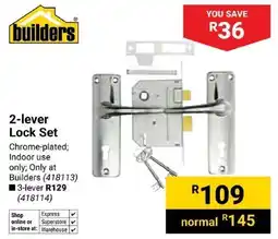 Builders Trade Depot Builders 2-lever Lock Set offer