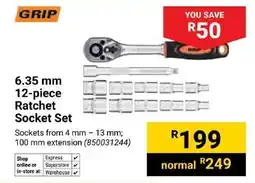 Builders Trade Depot Grip Ratchet Socket Set offer
