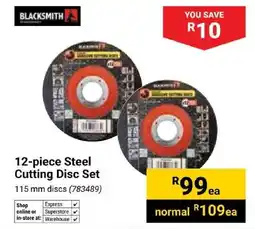 Builders Trade Depot Blacksmith Steel Cutting Disc Set offer