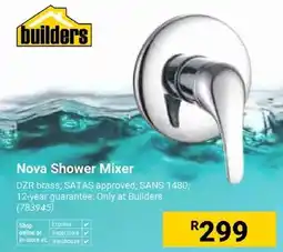 Builders Trade Depot Builders Nova Shower Mixer offer