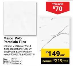 Builders Trade Depot Marco Polo Porcelain Tiles offer