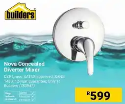 Builders Trade Depot Builders Nova Concealed Diverter Mixer offer