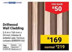 Builders Trade Depot Edge Driftwood Wall Cladding offer