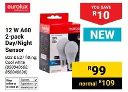 Builders Trade Depot Eurolux 12W A60 Day/ Night Sensor offer
