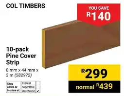 Builders Trade Depot Col Timbers Pine Cover Strip offer