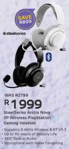 Computer Mania SteelSeries Arctis Nova 3P Wireless PlayStation Gaming Headset offer