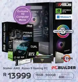 Computer Mania PCBUILDER Stalker AMD Ryzen 5 Gaming PC offer