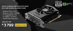 Computer Mania Zotac gaming geforce rtx 3050 eco 6gb gddr6 graphic card offer