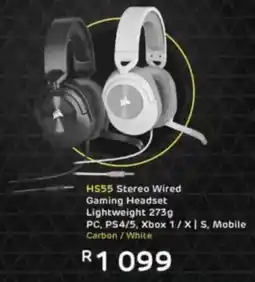 Computer Mania Corsair HS55 Stereo Wired Gaming Headset offer