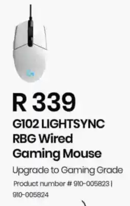 Computer Mania Logitech G102 Lightsync RBG Wired Gaming Mouse offer