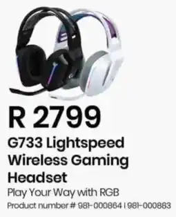 Computer Mania Logitech G733 Lightspeed Wireless Gaming Headset offer