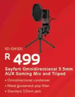 Computer Mania Redragon Seyfert Omnidirectional AUX Gaming Mic and Tripod offer