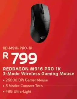 Computer Mania Redragon M916 PRO 1K 3-Mode Wireless Gaming Mouse offer